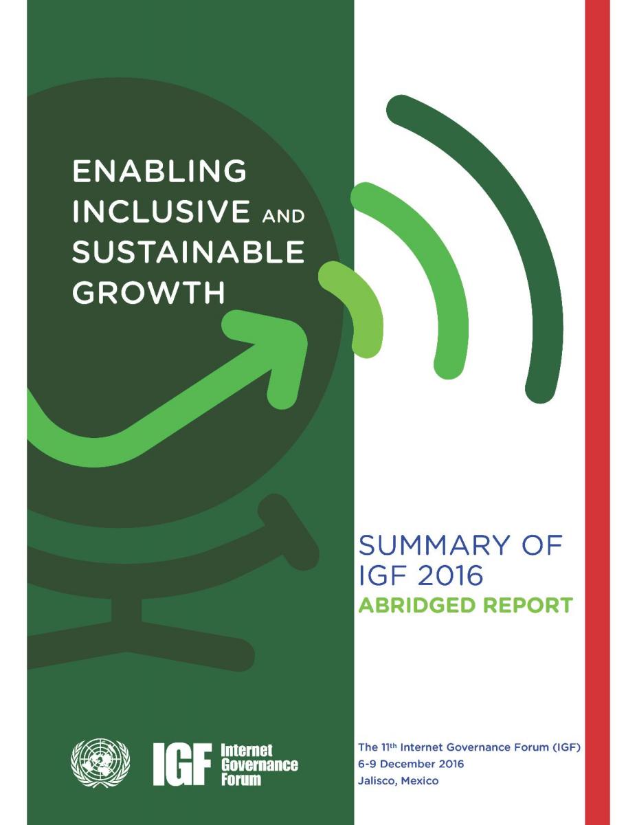 IGF 2016 Abridged Report Cover