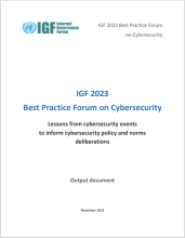 2023 BPF on Cybersecurity Report Cover Page